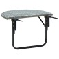 vidaXL Balkontisch Grau 60x60x40 cm Poly Rattan vidaXL Balkontisch Grau 60x60x40 cm Poly Rattan