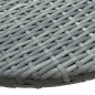vidaXL Balkontisch Grau 60x60x40 cm Poly Rattan vidaXL Balkontisch Grau 60x60x40 cm Poly Rattan