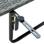 vidaXL Balkontisch Grau 60x60x40 cm Poly Rattan vidaXL Balkontisch Grau 60x60x40 cm Poly Rattan