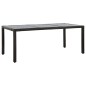 9-tlg. Garten-Essgruppe Poly Rattan Schwarz 9-tlg. Garten-Essgruppe Poly Rattan Schwarz