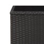 vidaXL Beistelltisch mit Glasplatte Schwarz Poly Rattan & Hartglas vidaXL Beistelltisch mit Glasplatte Schwarz Poly Rattan & Hartglas