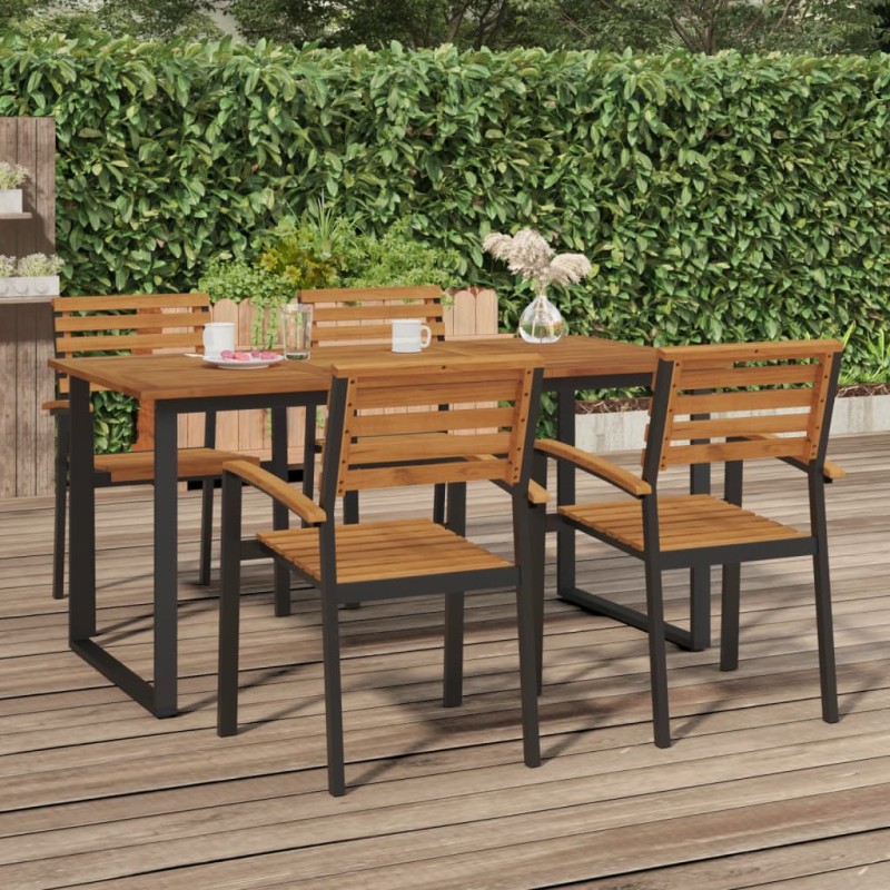 vidaXL Gartentisch mit Beinen in U-Form 160x80x75 cm Massivholz Akazie vidaXL Gartentisch mit Beinen in U-Form 160x80x75 cm Massivholz Akazie