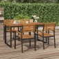 vidaXL Gartentisch mit Beinen in U-Form 160x80x75 cm Massivholz Akazie vidaXL Gartentisch mit Beinen in U-Form 160x80x75 cm Massivholz Akazie