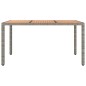 vidaXL Gartentisch mit Holzplatte Grau Poly Rattan & Massivholz Akazie vidaXL Gartentisch mit Holzplatte Grau Poly Rattan & Massivholz Akazie