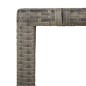 vidaXL Gartentisch mit Holzplatte Grau Poly Rattan & Massivholz Akazie vidaXL Gartentisch mit Holzplatte Grau Poly Rattan & Massivholz Akazie