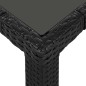 9-tlg. Garten-Essgruppe Poly Rattan Schwarz 9-tlg. Garten-Essgruppe Poly Rattan Schwarz