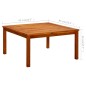 vidaXL Garten-Couchtisch 85x85x45 cm Massivholz Akazie vidaXL Garten-Couchtisch 85x85x45 cm Massivholz Akazie