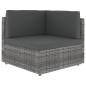 vidaXL 6-tlg. Garten-Lounge-Set mit Kissen Grau Poly Rattan vidaXL 6-tlg. Garten-Lounge-Set mit Kissen Grau Poly Rattan