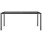 vidaXL Gartentisch Schwarz 190x90x75 cm Gehärtetes Glas Poly Rattan vidaXL Gartentisch Schwarz 190x90x75 cm Gehärtetes Glas Poly Rattan