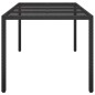 vidaXL Gartentisch Schwarz 190x90x75 cm Gehärtetes Glas Poly Rattan vidaXL Gartentisch Schwarz 190x90x75 cm Gehärtetes Glas Poly Rattan
