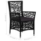9-tlg. Garten-Essgruppe Poly Rattan Schwarz 9-tlg. Garten-Essgruppe Poly Rattan Schwarz