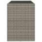 vidaXL Bartisch mit Glasplatte Grau 145x80x110 cm Poly Rattan vidaXL Bartisch mit Glasplatte Grau 145x80x110 cm Poly Rattan