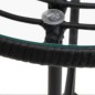 vidaXL Esstisch Schwarz Ø80 cm Hartglas und Stahl vidaXL Esstisch Schwarz Ø80 cm Hartglas und Stahl