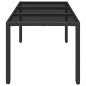 vidaXL Gartentisch mit Glasplatte Schwarz 150x90x75 cm Poly Rattan vidaXL Gartentisch mit Glasplatte Schwarz 150x90x75 cm Poly Rattan