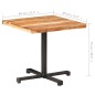vidaXL Bistrotisch Quadratisch 80x80x75 cm Akazie Massivholz vidaXL Bistrotisch Quadratisch 80x80x75 cm Akazie Massivholz