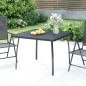vidaXL Gartentisch Anthrazit 100x100x72 cm Stahlgitter vidaXL Gartentisch Anthrazit 100x100x72 cm Stahlgitter