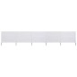 vidaXL 5-teiliges Windschutzgewebe 600 x 80 cm Sandweiß vidaXL 5-teiliges Windschutzgewebe 600 x 80 cm Sandweiß