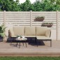 vidaXL 3-tlg. Garten-Lounge-Set mit Kissen Beige Poly Rattan vidaXL 3-tlg. Garten-Lounge-Set mit Kissen Beige Poly Rattan
