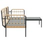 vidaXL 3-tlg. Garten-Lounge-Set mit Kissen Beige Poly Rattan vidaXL 3-tlg. Garten-Lounge-Set mit Kissen Beige Poly Rattan