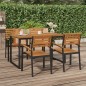 vidaXL Gartentisch mit Beinen in U-Form 140×80×75 cm Massivholz Akazie vidaXL Gartentisch mit Beinen in U-Form 140×80×75 cm Massivholz Akazie