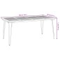vidaXL Gartentisch Haarnadel-Tischbeine 180x90x75 cm Akazie Massivholz vidaXL Gartentisch Haarnadel-Tischbeine 180x90x75 cm Akazie Massivholz