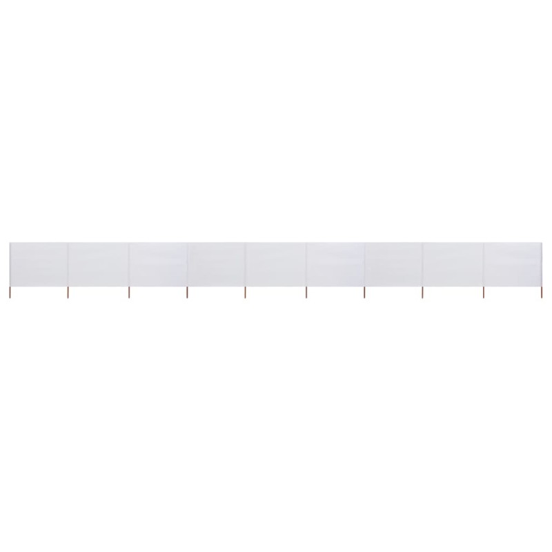 vidaXL 9-teiliges Windschutzgewebe 1200 x 120 cm Sandweiß vidaXL 9-teiliges Windschutzgewebe 1200 x 120 cm Sandweiß