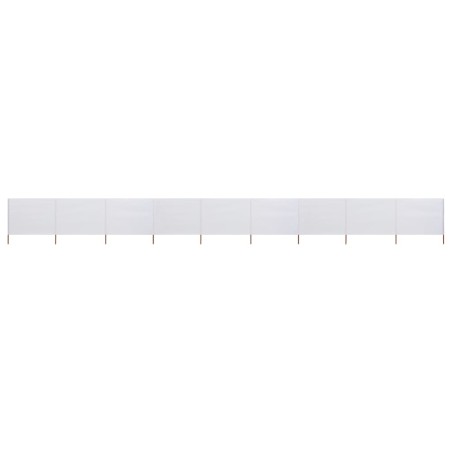 vidaXL 9-teiliges Windschutzgewebe 1200 x 120 cm Sandweiß