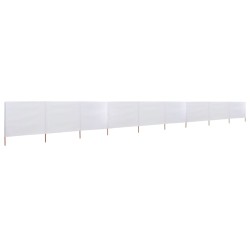 vidaXL 9-teiliges Windschutzgewebe 1200 x 120 cm Sandweiß
