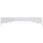 vidaXL 9-teiliges Windschutzgewebe 1200 x 120 cm Sandweiß vidaXL 9-teiliges Windschutzgewebe 1200 x 120 cm Sandweiß