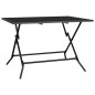 vidaXL Gartentisch Klappbar Anthrazit 110x80x72 cm Stahlgitter vidaXL Gartentisch Klappbar Anthrazit 110x80x72 cm Stahlgitter