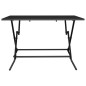 vidaXL Gartentisch Klappbar Anthrazit 110x80x72 cm Stahlgitter vidaXL Gartentisch Klappbar Anthrazit 110x80x72 cm Stahlgitter