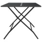 vidaXL Gartentisch Klappbar Anthrazit 110x80x72 cm Stahlgitter vidaXL Gartentisch Klappbar Anthrazit 110x80x72 cm Stahlgitter