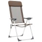 Klappbare Campingstühle 4 Stk. Aluminium Braun Klappbare Campingstühle 4 Stk. Aluminium Braun