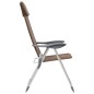 Klappbare Campingstühle 4 Stk. Aluminium Braun Klappbare Campingstühle 4 Stk. Aluminium Braun
