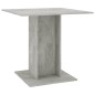 vidaXL Esstisch Betongrau 80x80x75 cm Holzwerkstoff vidaXL Esstisch Betongrau 80x80x75 cm Holzwerkstoff