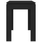 vidaXL Esstisch Schwarz 120x60x76 cm Holzwerkstoff vidaXL Esstisch Schwarz 120x60x76 cm Holzwerkstoff