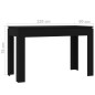 vidaXL Esstisch Schwarz 120x60x76 cm Holzwerkstoff vidaXL Esstisch Schwarz 120x60x76 cm Holzwerkstoff