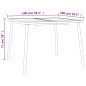 vidaXL Gartentisch Anthrazit 100x100x71 cm Stahl vidaXL Gartentisch Anthrazit 100x100x71 cm Stahl