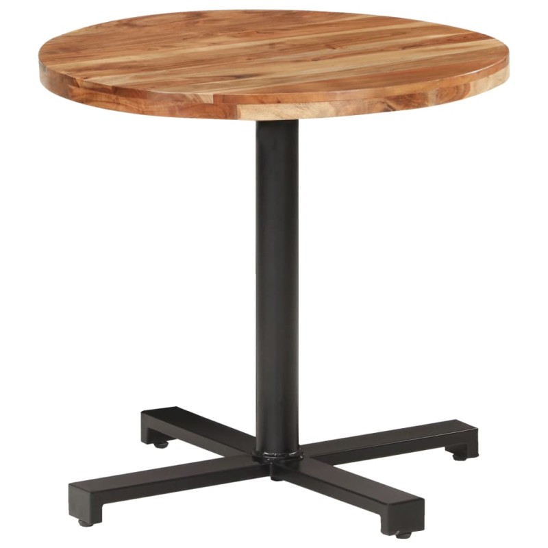 vidaXL Bistrotisch Rund Ø80x75 cm Akazie Massivholz vidaXL Bistrotisch Rund Ø80x75 cm Akazie Massivholz