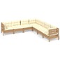 vidaXL 7-tlg. Garten-Lounge-Set mit Kissen Honigbraun Kiefernholz vidaXL 7-tlg. Garten-Lounge-Set mit Kissen Honigbraun Kiefernholz