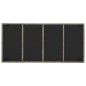 vidaXL Gartentisch mit Glasplatte Grau 190x90x75 cm Poly Rattan vidaXL Gartentisch mit Glasplatte Grau 190x90x75 cm Poly Rattan