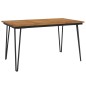vidaXL Gartentisch mit Haarnadel-Beinen 140×80×75 cm Massivholz Akazie vidaXL Gartentisch mit Haarnadel-Beinen 140×80×75 cm Massivholz Akazie