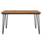 vidaXL Gartentisch mit Haarnadel-Beinen 140×80×75 cm Massivholz Akazie vidaXL Gartentisch mit Haarnadel-Beinen 140×80×75 cm Massivholz Akazie