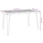 vidaXL Gartentisch mit Haarnadel-Beinen 140×80×75 cm Massivholz Akazie vidaXL Gartentisch mit Haarnadel-Beinen 140×80×75 cm Massivholz Akazie