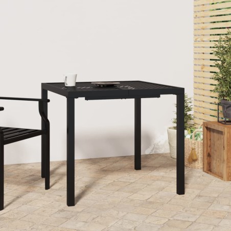 vidaXL Gartentisch Anthrazit 80x80x72 cm Stahl