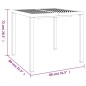 vidaXL Gartentisch Anthrazit 80x80x72 cm Stahl vidaXL Gartentisch Anthrazit 80x80x72 cm Stahl