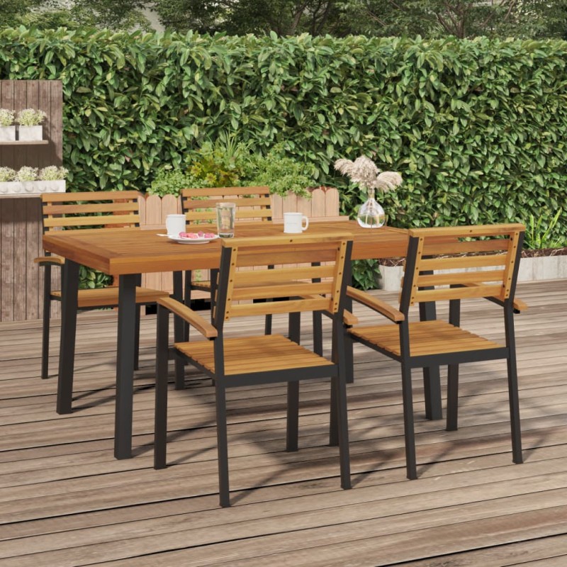 vidaXL Gartentisch 150x90x75 cm Massivholz Akazie vidaXL Gartentisch 150x90x75 cm Massivholz Akazie