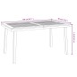 vidaXL Gartentisch 150x90x75 cm Massivholz Akazie vidaXL Gartentisch 150x90x75 cm Massivholz Akazie