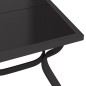 vidaXL Gartentisch Grau und Schwarz 140x70x70 cm Stahl und Glas vidaXL Gartentisch Grau und Schwarz 140x70x70 cm Stahl und Glas