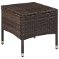 vidaXL 3-tlg. Bistro-Set Poly Rattan Braun vidaXL 3-tlg. Bistro-Set Poly Rattan Braun